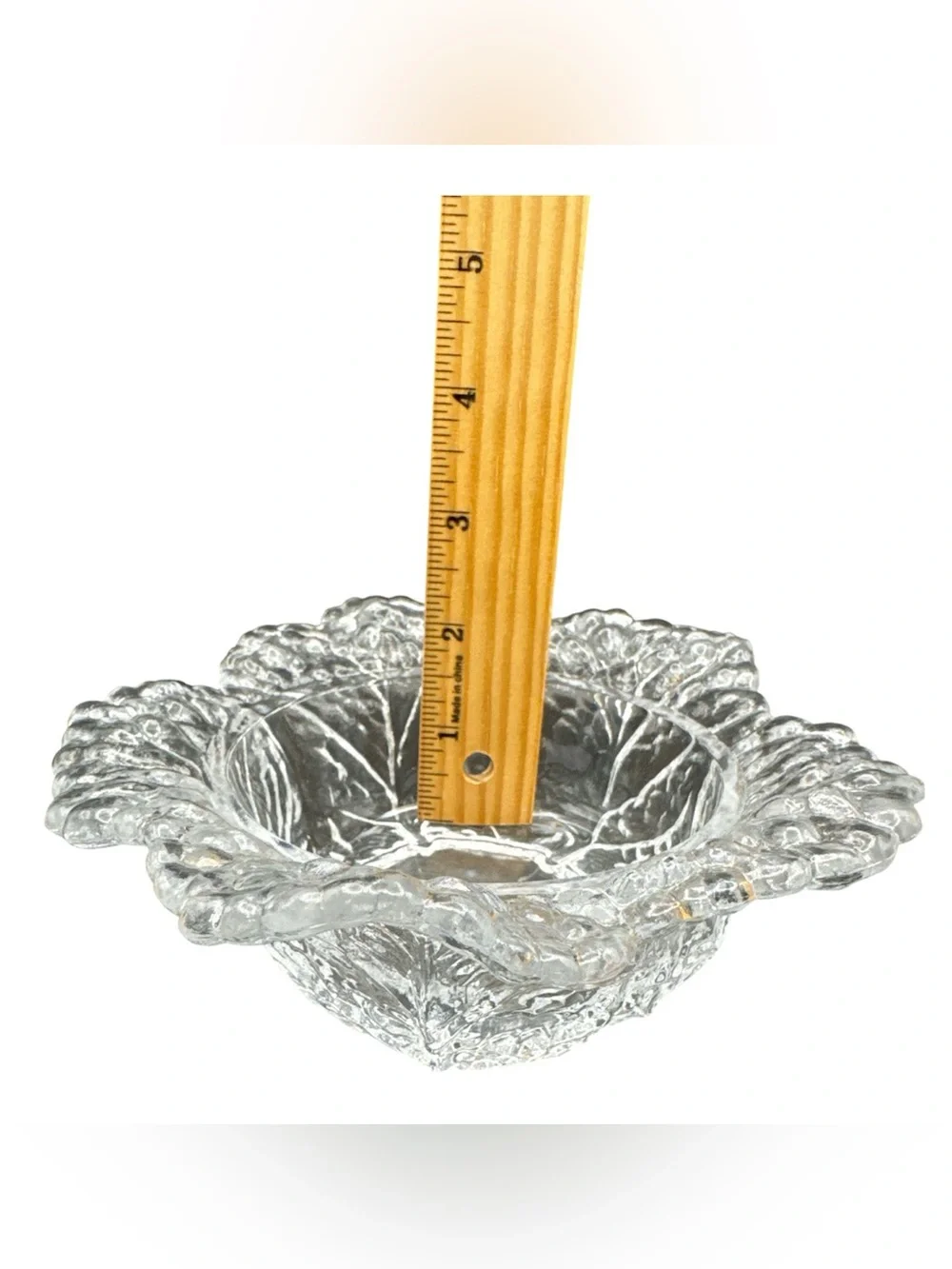 Vintage L.E. Smith Cabbage Leaf lidded dish